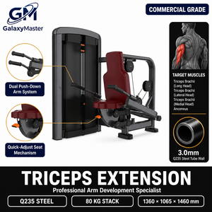 Máquina Comercial <span class=keywords><strong>de</strong></span> Extensión <span class=keywords><strong>de</strong></span> Tríceps Sentado, Entrenador <span class=keywords><strong>de</strong></span> Brazos, Estructura <span class=keywords><strong>de</strong></span> Acero Q235, Pila <span class=keywords><strong>de</strong></span> Pesas <span class=keywords><strong>de</strong></span> <span class=keywords><strong>80</strong></span> kg, Equipo <span class=keywords><strong>de</strong></span> Gimnasio <span class=keywords><strong>de</strong></span> Alta Resistencia para Parte Superior del Cuerpo - Product Image 1