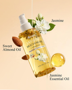 <span class=keywords><strong>Aceite</strong></span> Multifuncional de Jazmín 100% Natural para Rostro, Cabello y Cuerpo, Humectante Iluminador de la Piel, Aromaterapia Capilar, Venta al por Mayor - Product Image 2