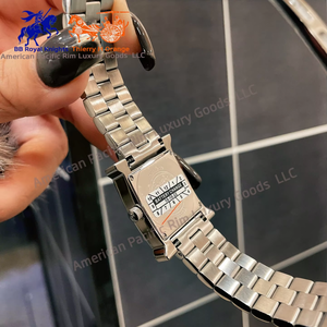 Reloj Clásico Italiano de Lujo para Mujer, Marca H, Caja Rectangular Ajustable, Movimiento de Cuarzo Ronda, Estilo Ejecutivo - Product Image 5