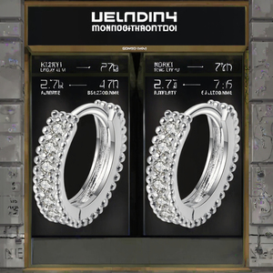 925 <b>Sterling</b> <b>Silver</b> Lab Grown Diamond Moissanite Earrings Luxury Fine Jewelry Elegant Wedding Bridal Earrings Sparkling <b>Studs</b> - Product Image 3