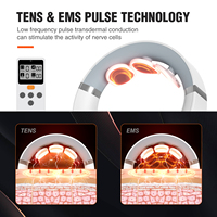 Portable Mini cou masseur Intelligent automatique impulsion chaleur pendentif cou masseur pour cou Muscle Relax masseur
