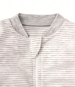 Ensemble de layette pour bébé 2026, gris, Kissy Essentials, rayé, doux, avec fermeture éclair, pour nouveau-né - Product Image 5
