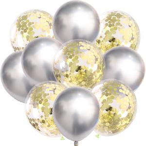 Globos de Látex Metálicos de 12 Pulgadas en Color Plateado, Decoración para Fiestas de Boda, Cumpleaños, Graduación, Globos Coloridos - Product Image 2
