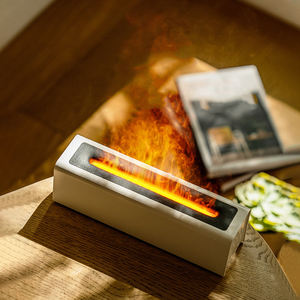 Sıcak satış taşınabilir alev difüzör yağ koku 3D yangın ev ultrasonik Aroma buharlı nemlendirici difüzör ışık ev 150ML - Product Image 2