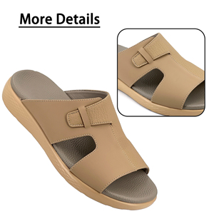 <span class=keywords><strong>Pantofole</strong></span> uomo Alto 020-MB <span class=keywords><strong>imbottite</strong></span> in pelle di alta qualità Ramadan Gulf fatto a mano tradizionale stile elegante sandali arabiani - Product Image 2