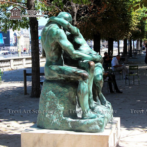 Antiguo fundido famoso artista trabajo Rodin el beso <span class=keywords><strong>escultura</strong></span> <span class=keywords><strong>de</strong></span> bronce - Product Image 2