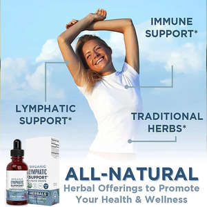 Gotas Líquidas para la Limpieza del Sistema Linfático, Mezcla Herbal de Apoyo a la Desintoxicación Linfática, Líquido Oral con Corteza de Raíz Roja, Equinácea y Baya del Saúco - Product Image 3