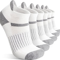 Chaussettes de randonnée pour hommes, athlétiques, respirantes, avec coussinets, pour la course à pied, les sports de plein air, les activités de performance