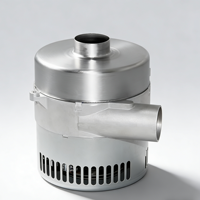 Moteur de soufflerie BLDC 5,7 pouces 230V 1200W haute puissance à sortie latérale, 100% calibré pour chaudières et ventilation, direct usine
