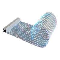 P6 P8 P10 intérieur verre Transparent Flexible Film panneau d'affichage LED bande affichage vidéo publicité mur pour centre commercial magasin