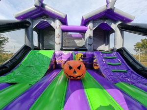Casa embrujada grande de alta calidad con tobogán en el interior, casa de terror, <span class=keywords><strong>Castillo</strong></span> de ensueño, patio trasero personalizado para exteriores, decoración de Halloween - Product Image 6