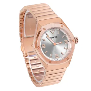 BOMAXE produk laris Montre A Quartz bustdown jam tangan wanita jam tangan baja tahan karat Quartz Luxe Montre En Acier tidak bisa dioksidable