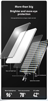 Éclairage de photographie à intensité variable de 19 pouces Panneau LED de studio portable de 10 pouces 3200K-5600K Lumière de caméra ultra lumineuse pour la photographie