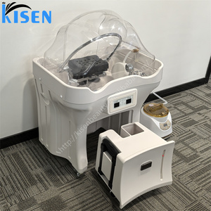 Kisen Pipeless Portable Mobile Shampoo Basin Hair Washing Sink with 25L Waste Water <b>Bucket</b> 50L Water tank Heater - Product Image 6