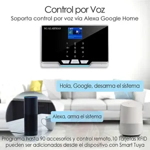 Kit sistema di sicurezza per la casa intelligente allarme Touch App Wireless GSM avvisi sensori di difesa cellulare per la difesa del quartiere domestico - Product Image 5