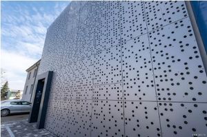 Moderno elegante <span class=keywords><strong>vetro</strong></span> esterno pareti in alluminio resistente in lega per grandi edifici ville alberghi esterni - Product Image 6