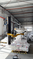 Robot de déballage automatique, machine à basculer les sacs PE de 25 kg, station de remplissage de sacs jumbo, système de transfert de granulés de résine