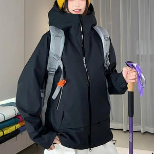 Giacca da donna impermeabile ad alte prestazioni Soft Shell invernale con conchiglia di terra per amanti d'assalto abbigliamento con cerniera in pelle calda all'ingrosso - Product Image 6