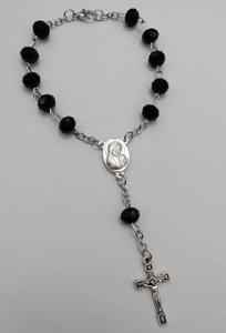 Gelang Salib Rosario Doa Suci Maria, Gelang Tasbih Kristal Rosario dan Manik-manik - Product Image 6