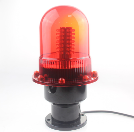 AC Powered High Intensity LED Aviation Obstruction Light - Marine Navigation Warning Beacon for Signal Towers
