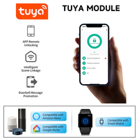 Serrure Intelligente Haute Sécurité à Installation Facile, Norme Américaine, WiFi/Alliage d'Aluminium, Stockage Cloud, Contrôle via App Tuya, Multi-Déverrouillage