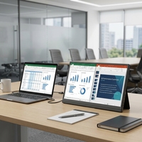 Vente en gros usine PM-1561P Écran portable 15,6 pouces Plug & Play multi-données pour la présentation de données au bureau (texte et images)