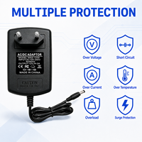 Adaptateur d'alimentation à découpage haute efficacité 12V 3A 36W multi-prises (US, EU, UK, AU) pour guirlandes lumineuses LED et lampes – Production personnalisée
