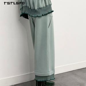 Ensemble de survêtement décontracté pour homme, imprimé, respirant, écologique, haut de gamme, avec bordure côtelée, 100% coton biologique, sweat à capuche zippé et pantalon - Product Image 3