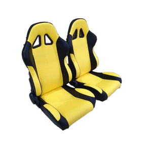 Asiento Deportivo Universal Clásico con Cubierta de PVC Amarillo, Ajustable, para Auto, Tipo OMP, Suministro de Fábrica - Product Image 6