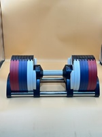 En stock, livraison directe, haltères de 10, 20, 30, 40, 50 lb, équipement de fitness, haltères réglables