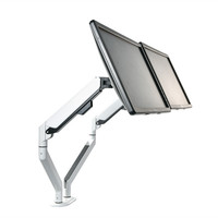 Support écran d'ordinateur d'origine 13-32 pouces, entièrement réglable, pour moniteur Vesa blanc, bras pour ordinateur portable