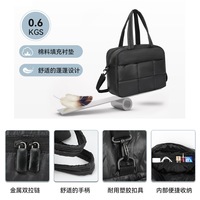 Nouveauté : Sac à main matelassé sur mesure, résistant à l'eau, avec fermeture éclair, style puffer, portefeuille tendance, sac de shopping rembourré en nylon