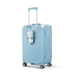 Vendita calda telaio in alluminio bagaglio con portabicchieri per i giovani universale ruota Trolley valigia - Product Image 6