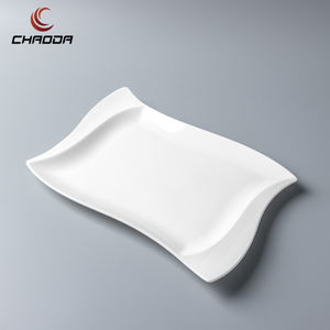 CHAODA Style nordique <span class=keywords><strong>porcelaine</strong></span> blanche 10-16 pouces assiettes rectangulaires chargeur <span class=keywords><strong>de</strong></span> restaurant plats pour servir des aliments prix <span class=keywords><strong>de</strong></span> gros - Product Image 2