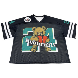 Maillot de football américain rétro personnalisé Tonton Factory Fashion, coupe courte et ample, imprimé par sublimation, pour la maison - Product Image 3
