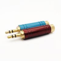 3.5mm M à 6.35mm F Stéréo Pur Cuivre Adaptateur, 1/8 Pouces Prise Mâle à 1/4 Pouces Jack Stéréo Femelle Adaptateur