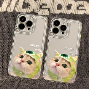 Funda creativa para teléfono móvil TPU con estampado de gato y tapa a prueba de golpes para Iphone 8 X Xr Xs 11 12 13 14 15 16 17 Pro Max - Product Image 4