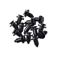 Clips de fixation en plastique noir à pression pour voiture, attaches de garniture de carrosserie automobile, tête de 13 mm, tige de 13 mm, pointe de 8,5 mm, clips rivets universels
