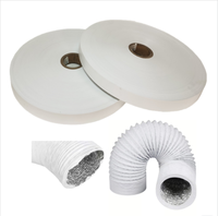 Ruban isolant en PVC double face non conducteur et ignifuge avec feuille d'aluminium pour conduits flexibles et fixation CVC