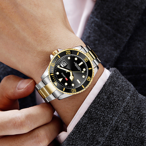 Luxury Two Tone Diver <b>Automatic</b> Watch Sapphire Crystal 904L Stainless Steel Mechanical <b>Wristwatch</b> Ceramic Bezel Waterproof watch - Product Image 5