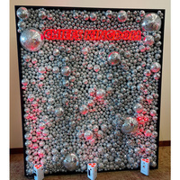 Décoration murale boule disco miroir personnalisée de haute qualité pour anniversaire et maison, emballage en boîte