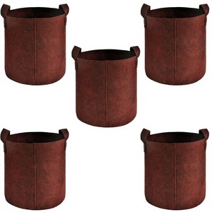 Sac de culture commercial en cocofibre biodégradable et écologique de 18 litres avec couvertures traitées anti-UV de 2 ans pour pépinière, jardin et ferme - Product Image 4