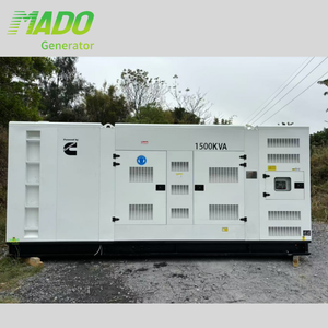 CMC1500T 슈퍼 사일런트 디젤 발전기 1500KVA 1200KW ATS 방음 인클로저 3 상 4 선 230V 60Hz 물/공기 - Product Image 1