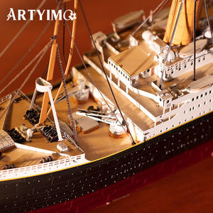 ARTYIMO Maquette du Titanic, Puzzle 3D en métal, Kit d'assemblage de bateau, Gravure sur laiton, DIY, Objets de collection maritimes, Cadeau polyvalent - Product Image 5