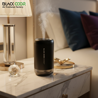 Diffuseur d'air frais en métal de luxe, moderne, populaire, capteur de vibration, noir, oud, rose, aromathérapie liquide, lumière ambiante, USB