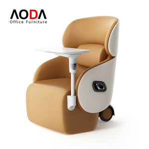 Canapé lounge <span class=keywords><strong>en</strong></span> cuir avec tablette d'écriture, sièges confortables et doux, chaise longue inclinable, <span class=keywords><strong>fauteuil</strong></span> de réunion, <span class=keywords><strong>fauteuil</strong></span> de loisirs <span class=keywords><strong>en</strong></span> cuir - Product Image 1