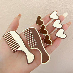 กิ๊บติดผมอะซิเตทหวานๆ สำหรับผู้หญิง รูปหัวใจ ติดผมด้านข้าง สไตล์ลำลอง คุณภาพสูง ผลิตจากเมืองอี้หวู่ รุ่น AH4073 - Product Image 2