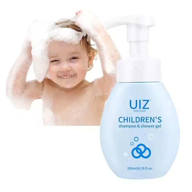 100% naturale 2 In 1 Shampoo per bambini e lavaggio del corpo sollievo dal prurito lieve per bambini Shampoo Gel doccia