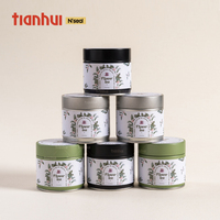 Kaleng Logam Mini Premium Tianhui, Wadah Kedap Udara & Food Grade untuk Menyimpan Teh Bunga, Teh Herbal