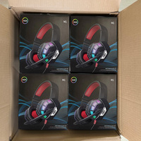 OEM 3.5Mm & Usb Casque de jeu stéréo filaire promotionnel Rgb Gamer Gaming avec micro pour la fabrication de casques mobiles
